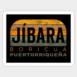 Jibara Boricua Puertorriqueña Sticker